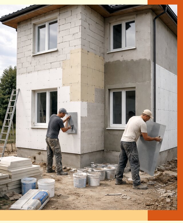 Утепление дома из газобетона в Краснодаре от 4334 руб./м² — заказать у ТепломастерКсд